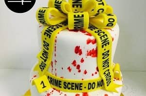 Crime Scene Cake